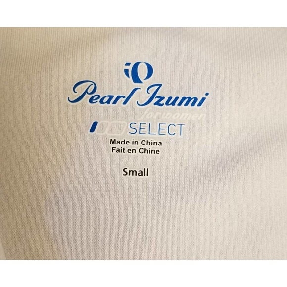 Pearl Izumi Select White Black Red Green  Activewear Cycling Top Pockets Small - Picture 5 of 7